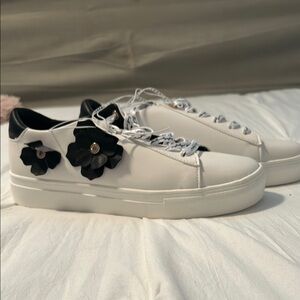 Karl Lagerfeld Floral White Sneakers